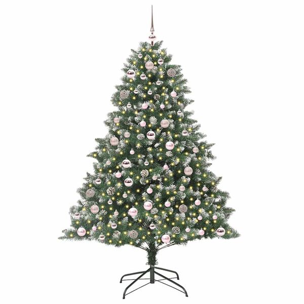 vidaXL Albero di Natale artificiale Verde 126 x 126 x 180 cm