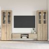 vidaXL Set mobile TV con cassetto Rovere Sonoma Legno multistrato