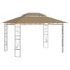 vidaXL Gazebo 4x3x2,7 m Grigio Talpa 160 g/m&sup2;