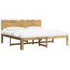 vidaXL Letto matrimoniale con testiera ROSTOCK Bianco 180 x 200 cm
