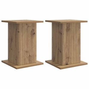 vidaXL Supporto per piante 2 pcs Rovere Artigianale 30,5 x 30 x 43 cm
