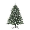 vidaXL Albero di Natale artificiale con 150 LED Verde 150 cm
