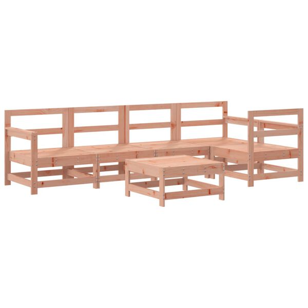 vidaXL Set Salotto da Giardino 6 pz in Legno Massello di Douglas