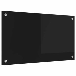 vidaXL Rivestimento da Cucina Nero 70 x 40 cm vetro temperato