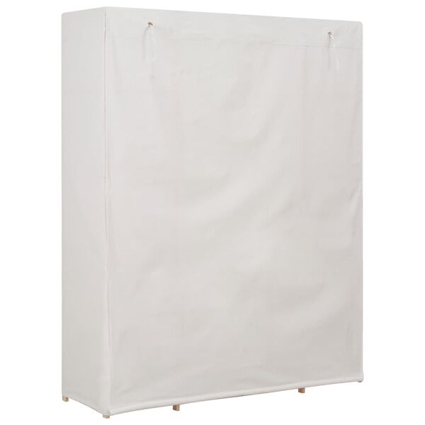 vidaXL Armadio Bianco 135x40x170 cm in Tessuto