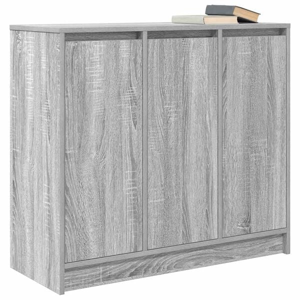 vidaXL Credenza Grigio Sonoma 85x34x76 cm in Legno Multistrato