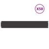 vidaXL Bordura per Prato 50 pz 15 x 103 cm Acciaio Nero