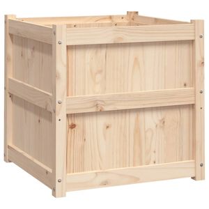 vidaXL Fioriera da Giardino 60x60x60 cm in Legno Massello Di Pino