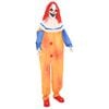 vidaXL Clown spaventoso di Halloween SPOOKA Giallo e Blu