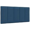 vidaXL Letto con Materasso Hanko Blu 100x200 cm in Tessuto