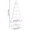 vidaXL Albero di Natale Decorativo Bianco 120cm Legno Massello di Pino