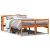 vidaXL Giroletto con Testiera Marrone Cera 150x200 cm Massello Pino