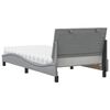vidaXL Letto con Materasso Hanko Grigio Chiaro 100x200 cm in Tessuto