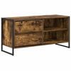 vidaXL Mobile TV 100 x 36 x 49,5 cm Rovere Fumo Legno ingegnerizzato