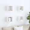 vidaXL Mensole Parete a Cubo 4 pz Bianche 22x15x22 cm