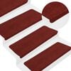 vidaXL Tappetini Autoadesivi per Scale 30 pz Rossi 65x24,5x3,5 cm