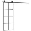 vidaXL Porta Scorrevole con Ferramenta 76x205cm Vetro ESG Alluminio