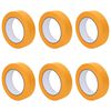 vidaXL Nastri Adesivi per Pittori 6 pz Giallo 25mm x 50m Carta