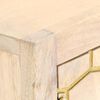 vidaXL Credenza Oro 120x30x75 cm Legno Massello di Mango