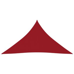 vidaXL Parasole a Vela Oxford Triangolare 5x6x6 m Rosso