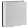 vidaXL Nicchia per Doccia Argento Spazzolato 32x32x9cm in Acciaio Inox