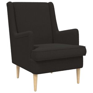 vidaXL Poltrona Nero Boucl&eacute;