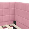 vidaXL Cornice del letto ad angolo Rosa 80 cm x 200 cm Velluto