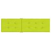 vidaXL Cuscino per Sdraio Verde Brillante (75+105)x50x4 cm