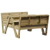 vidaXL Tavolo da Picnic per Bambini 88x122x58 cm Legno Impregnato Pino