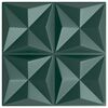 vidaXL Pannelli da parete 12 pcs Verde Origami 50 x 50 cm Schiuma XPS
