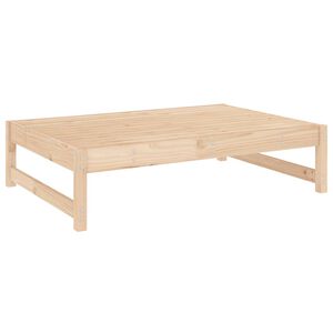 vidaXL Poggiapiedi da Giardino 120x80 cm in Legno Massello di Pino