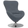 vidaXL Poltrona uovo Grigio scuro Velluto