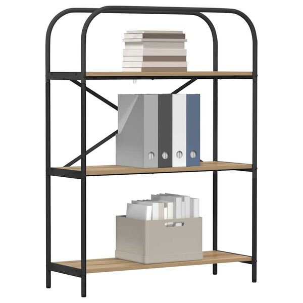 vidaXL Libreria Rovere artigianale 80 x 30 x 109 cm Legno multistrato