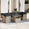 vidaXL Set Divano da Giardino 8pz con Cuscini Grigio Chiaro Polyrattan