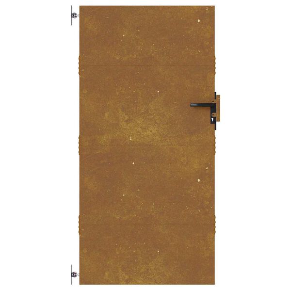 vidaXL Cancello da giardino 85x175 cm in acciaio Corten