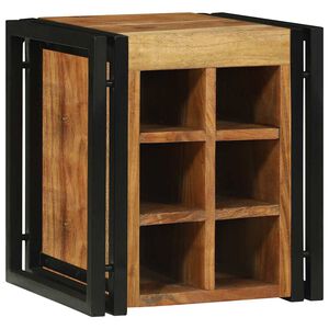 vidaXL Portabottiglie 35 x 35 x 39 cm Legno di Acacia Massello