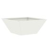 vidaXL Vaso da giardino 5 pcs Bianco 35 x 35 x 15 cm