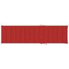 vidaXL Lettini Prendisole 2 pz Cuscino Rosso Legno Massello di Teak
