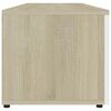 vidaXL Mobile TV Bianco e Rovere Sonoma 120x34x30 cm Legno Multistrato