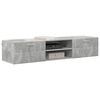 vidaXL Armadio in Legno con cassetto Grigio cemento 150 x 39 x 30 cm