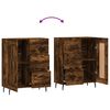 vidaXL Credenza Rovere Fumo 69,5x34x90 cm in Legno Multistrato