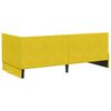 vidaXL Cornice del letto ad angolo Giallo 90 cm x 200 cm Velluto