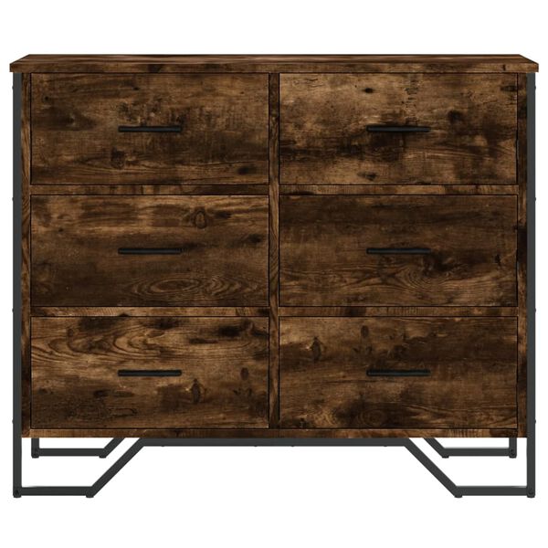 vidaXL Cassettiera Rovere Sonoma 91x35,5x74,5 cm in Truciolato