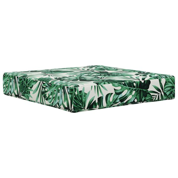 vidaXL Cuscino per divano da esterno 3 pcs Motivo Foglia Poliestere