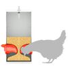 vidaXL Feeder per pollo Argento 32,5 x 20,5 x 43 cm Acciaio zincato