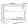vidaXL Fioriera con Mensola 111,5x54x81 cm in Legno Massello di Pino