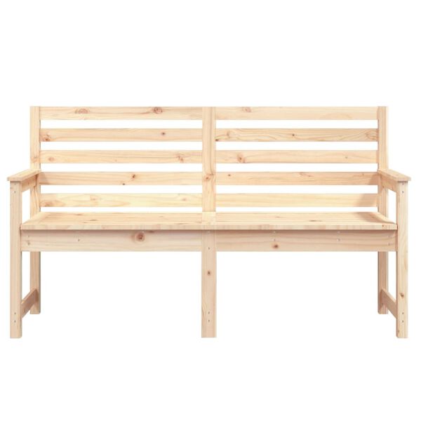 vidaXL Panca da Giardino 159,5x48x91,5 cm in Legno Massello di Pino