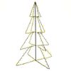 vidaXL Albero di Natale a Cono 240 LED per Interni Esterni 115x150 cm