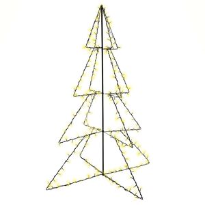vidaXL Albero di Natale a Cono 240 LED per Interni Esterni 115x150 cm