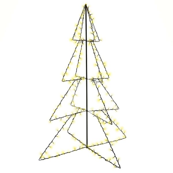 vidaXL Albero di Natale a Cono 240 LED per Interni Esterni 115x150 cm
